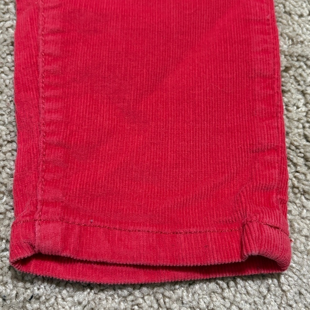 BDG Red Corduroy Ankle Cigarette Pants 28x30 - Picture 2 of 5